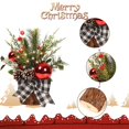 thumbnail image 4 of HongHeng Small Tabletop Christmas Tree with Ornaments, Pine Cones, Berries, and Light - for Home Decor, 4 of 8