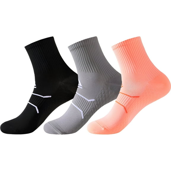 TELOLY 3Pairs Mens Ankle Socks9-13Mens Ankle Socks Size 9-11 Men's Socks ,Colormixing1