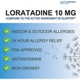 thumbnail image 2 of Puregen Labs Allergy Relief - Loratadine 10mg – 24 Hour Non-Drowsy Antihistamine Allergy Medicine for Runny Nose, Sneezing, Itchy, Watery Eyes - 300 Tablets - 2PK, 2 of 8