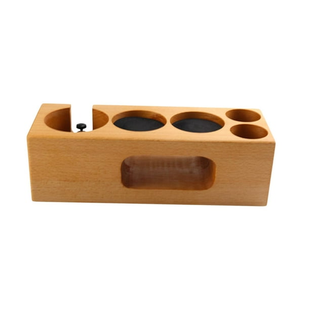 Soporte para filtro de café, alfombrilla para barra de café, soporte para máquina de café, accesorios para Espresso, Base de madera