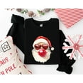 thumbnail image 2 of Santa Heart Glasses Sweatshirt | Funny Bubblegum Christmas Holiday Pullover, 2 of 6
