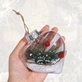 thumbnail image 2 of Bola de plástico transparente, decoración de árbol de Navidad de lujo, adornos inastillables, bolas de Navidad para Navidad, 2 of 4