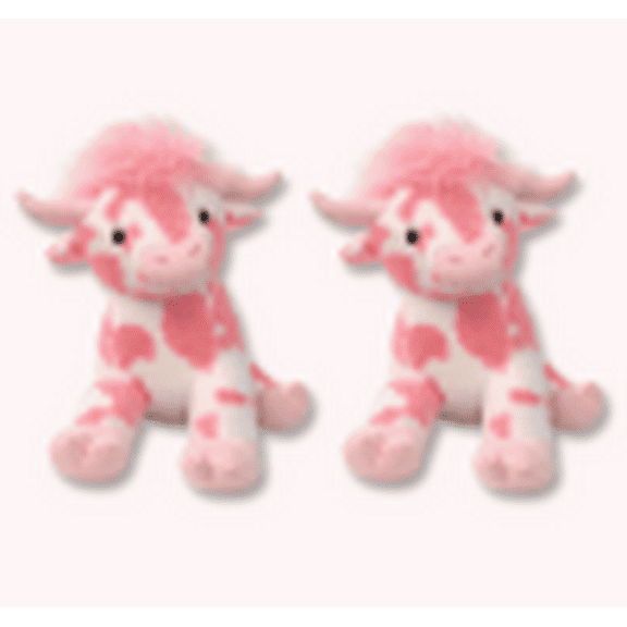 Pink Cow Stuffed Plush 13.78 Inch Super Soft Stuffed Toy,Pink Stuffed Animal Valentine'S Day Gifts