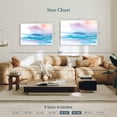thumbnail image 4 of Elephant Stock Washed Sunset Wall Art - Horizontal Canvas Wall Art - Living Room Wall Decor - Abstract Canvas - Turquoise And White Decor By Aimee Del Valle - 45" x 30", 4 of 8