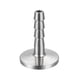thumbnail image 1 of Adaptador de Manguera con Abrazadera, Brida de 1.181" a Conector de Manguera de 5/16", 1 of 5