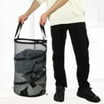 thumbnail image 5 of 1 Pc 20L Folding Laundry Basket Portable Hamper Basket for Bathroom 21.65"x13.39" Black, 5 of 6