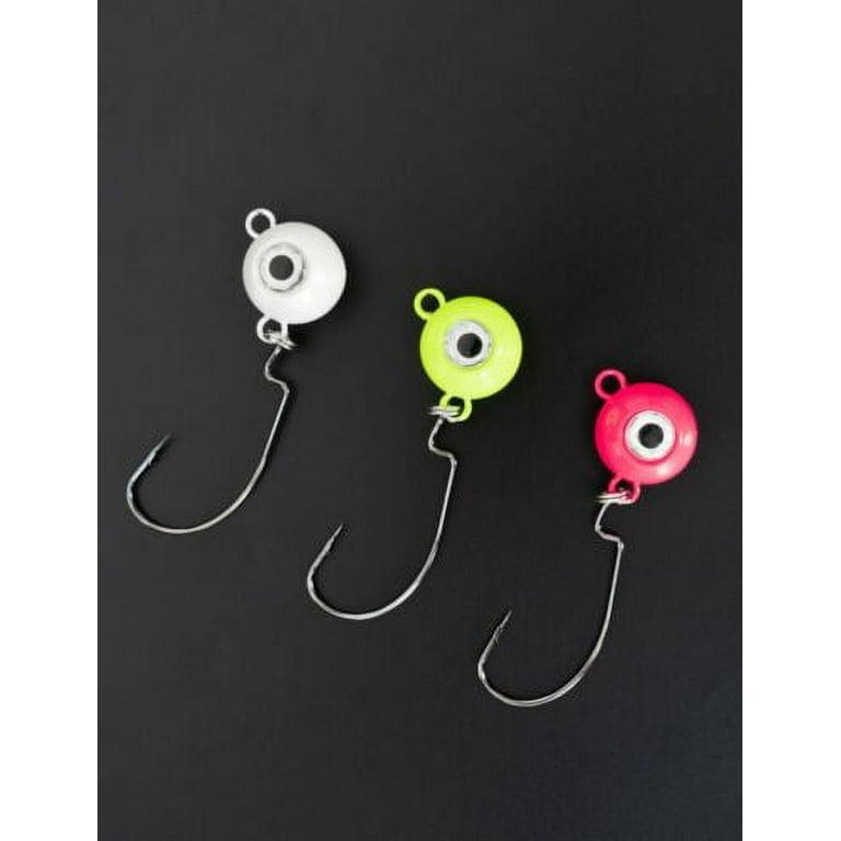 Bluewing Free Swing Jig Head 1pc Freshwater Fishing Lures Lead Head Jig for Perch Crappie Bluegill Fishing, Size 1oz, Pink