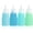 Blue, variant on Mrsdry 12 oz Condiment Squeeze Bottles For Sauces, Leak Proof Condiment Container with Extra Interchangeable lid for Oil, Honey & Dressings, 4 Pack