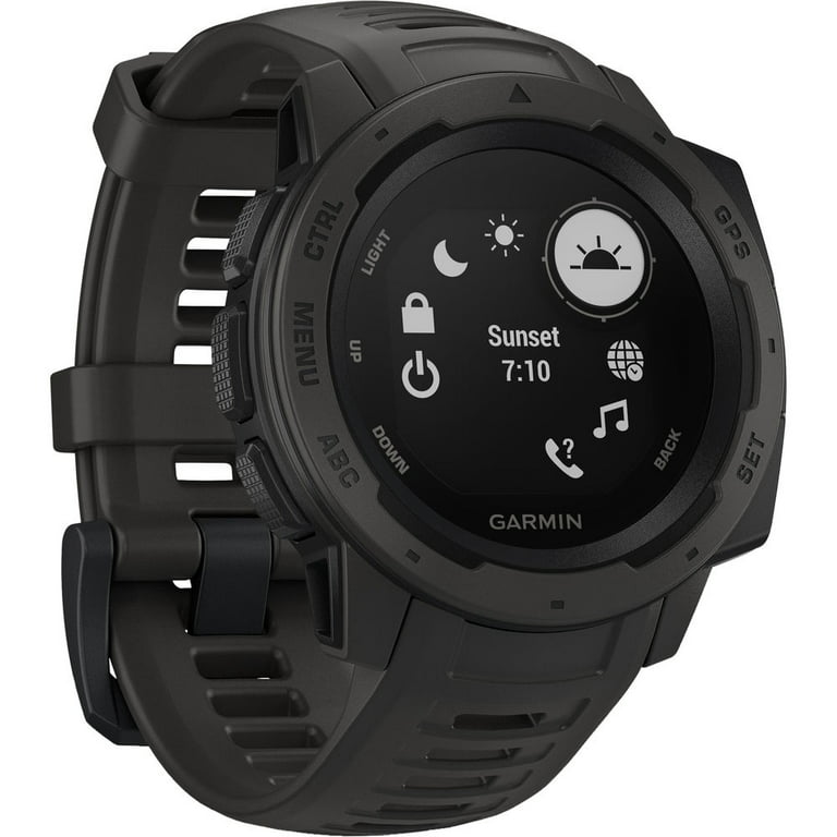 Garmin Instinct GPS Watch-Graphite With Accessories 