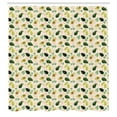 thumbnail image 2 of Ambesonne Avocado Shower Curtain, Whole Sliced Fruit, 69"Wx70"L, Champagne and Multicolor, 2 of 4