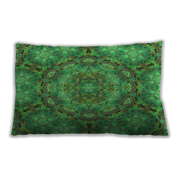 Ahgly Company Outdoor Rectangular Contemporary Lumbar Throw Pillow, 13 inch by 19 inch