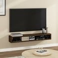 thumbnail image 3 of Furinno Indo Wall Mounted Floating Media Console, 72 inch, Columbia Walnut, 3 of 11