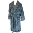 thumbnail image 1 of Terrytown Tahoe Microfleece Shawl Collar Robe Grey, 1 of 1