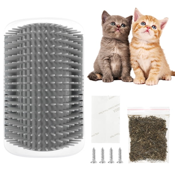 Peluquería Automática Para Gatos, Cepillo De Esquina Para Gatos, Peines De Masaje De Esquina De Pared Suave, Cepillo De Aseo, Herramienta De Masaje Perfecta Para Cachorros De Gato De Pelo Largo Y Cort Muyoka Hogar