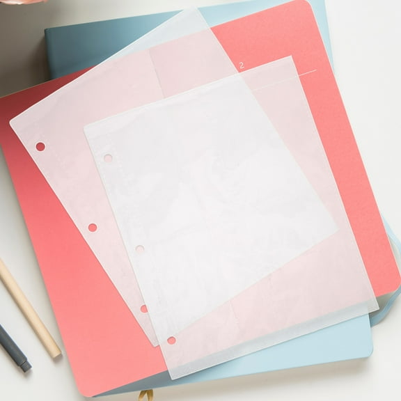 Raindrops 10Pcs Clear Binder Sleeves for Card Holding Sheets for Collectors