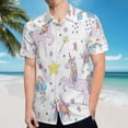thumbnail image 5 of High Quality Hawaiian Shirts for Men Short Sleeve Aloha Beach Shirt Floral Summer Casual Button Down Shirts Blouses POHLL4, 5 of 7
