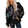thumbnail image 4 of Women's Christmas Hoodies Oversized Sweatshirts Pullover Fashion Christmas Graphic Printed Sweaters Loose Long Sleeves Xmas Holiday Clothing Tops with Pocket, 4 of 7