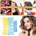 thumbnail image 4 of Ygjytge Kit De Rizadores De Pelo De 12 Piezas, Rulos De Pelo Ondulado, Sin Calor, Flexibles Con Ganchos (B) Ygjytge Para estrenar, 4 of 8