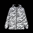 thumbnail image 2 of Stamzod Windbreaker Jackets for Men Long Sleeve Hooded Reflective Jacket Outdoor Night Cycling Running Safety Coats Gray W M, 2 of 9