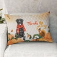 thumbnail image 2 of Happy Thanksgiving Labrador Retriever with Turkey Pumpkins Autumn Vibes Quilt Pillowcase Lab Dog Lover Gifts Throw Pillow Cover Bed Home Decor - 12018, 2 of 5