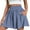 Navy, variant on ZQUUVOU Women's Skorts Solid Color Elastic Wide Leg Casual Shorts(Olive Green,XL)
