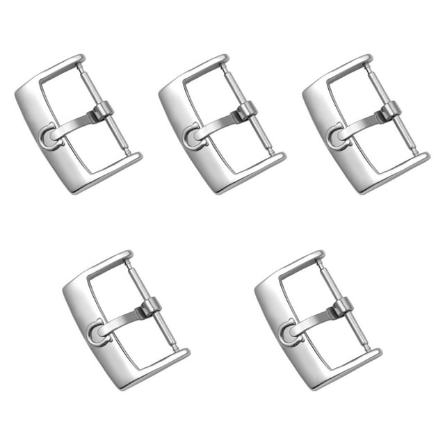 5 Piezas Salvador Hebillas de Reloj Acero Inoxidable 18mm