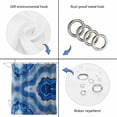 thumbnail image 5 of Blue Marble Waterproof Fabric Shower Curtain,Modern Luxury Granite Surface Motif Sketch Waterproof Fabric Shower Curtain for Bathroom Curtains Bathtubs Shower Curtains with 12 Hooks Small 36x72in, 5 of 8