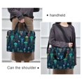 thumbnail image 6 of FORMRS 16" Laptop Bag Carrying Sleeve Case with Handle Travel Shoulder Briefcase, Green Jellyfish Pattern, 6 of 8