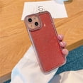 thumbnail image 6 of Compatible with iPhone Xs Max Phone Case Cover Glitter Bling Cute Flexible Sparkly Clear XS Max Case Shockproof for Women Girl 6.5'' Brick Red, 6 of 12
