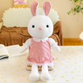 thumbnail image 1 of 35/55/75cm Soft / Cartoon / Cute / Rabbit Plush Toy / Rabbit Doll Wearing Small Daisy Print Lace Skirt/ Children's Birthday Giftpink75cm Deng Xun unisex, 1 of 2