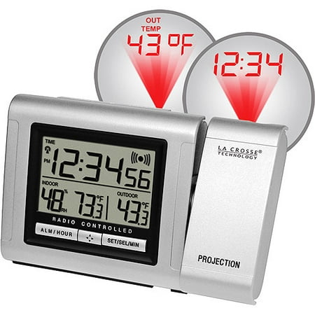 La Crosse Technology Atomic Projection Alarm Clock with Temperature