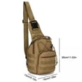 thumbnail image 2 of Sling Bag Small Crossbody Backpack Shoulder Chest Pack Casual Daypack Rucksack for Men Women Khaki, 2 of 18