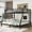 Black-Queen over King, variant on Queen over King Bunk Bed with High Guardrail & Under-Bed Storage, Heavy Duty Metal Bunk Beds Frame with 2 Side Ladders, Queen over King Bunk Bed for Adults, No Box Spring Needed