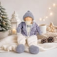 thumbnail image 3 of Northlight Winter Nordic Girl Sitting Christmas Figure - 16" - Gray and White, 3 of 5