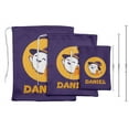 thumbnail image 3 of Darling Souvenir Purple Ghost, Broom & Hat Halloween Custom Party Supplies Favor Bags&nbsp;Jewelry&nbsp;Pouches 15 Pieces, 3 of 5