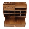 thumbnail image 4 of Organizador de escritorio de madera, multifuncional, para bricolaje, para escritorio, papelería, fácil de montar, organizador de suministros de arte para el hogar y la oficina, 4 of 14