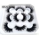 thumbnail image 1 of NUEVAS pestañas 5 pares 3D Faux Mink Lashes Fluffy Soft Wispy Volume Natural pestañas postizas largas Pestañas reutilizables Maquillaje de pestañas Deng Xun unisex, 1 of 2