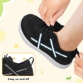 thumbnail image 4 of Barerun Toddler Shoes Boys Girls Non-Slip Sneakers Flats,Wide, Pull-On, Square Toe,Black,13 Little Kid, 4 of 9