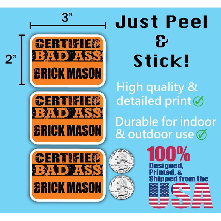 "Game On, I Make Decals" Hard Hat & Car Bumper Sticker | 1x3 Inch Vinyl Decal, Made In USA