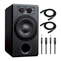 Adam Audio Sub7 7-Inch Powered Studio Subwoofer with Microphone Cable Bundle