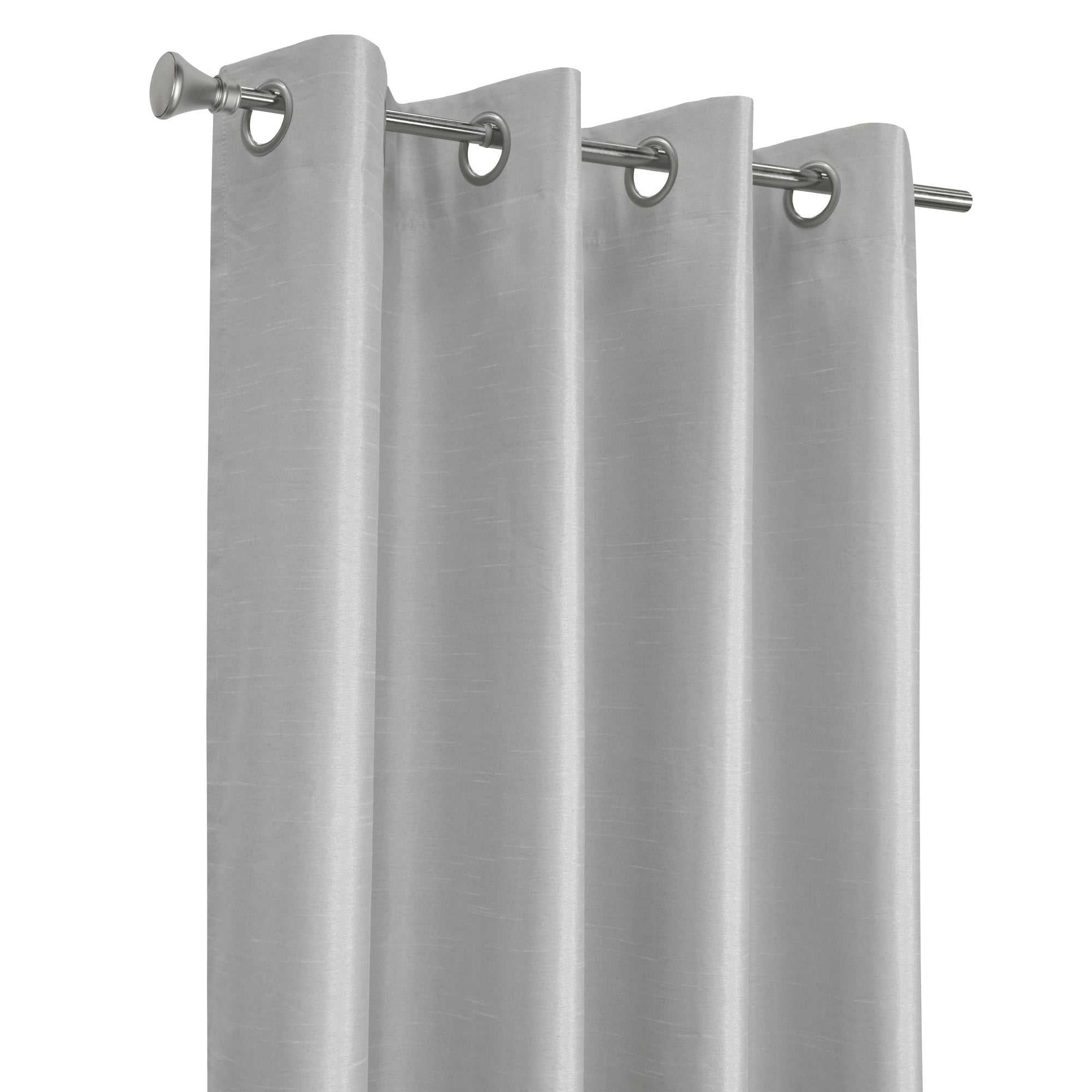 Loft Living Galiano Blackout Grommet Indoor Curtain 52 x 84 in Silver