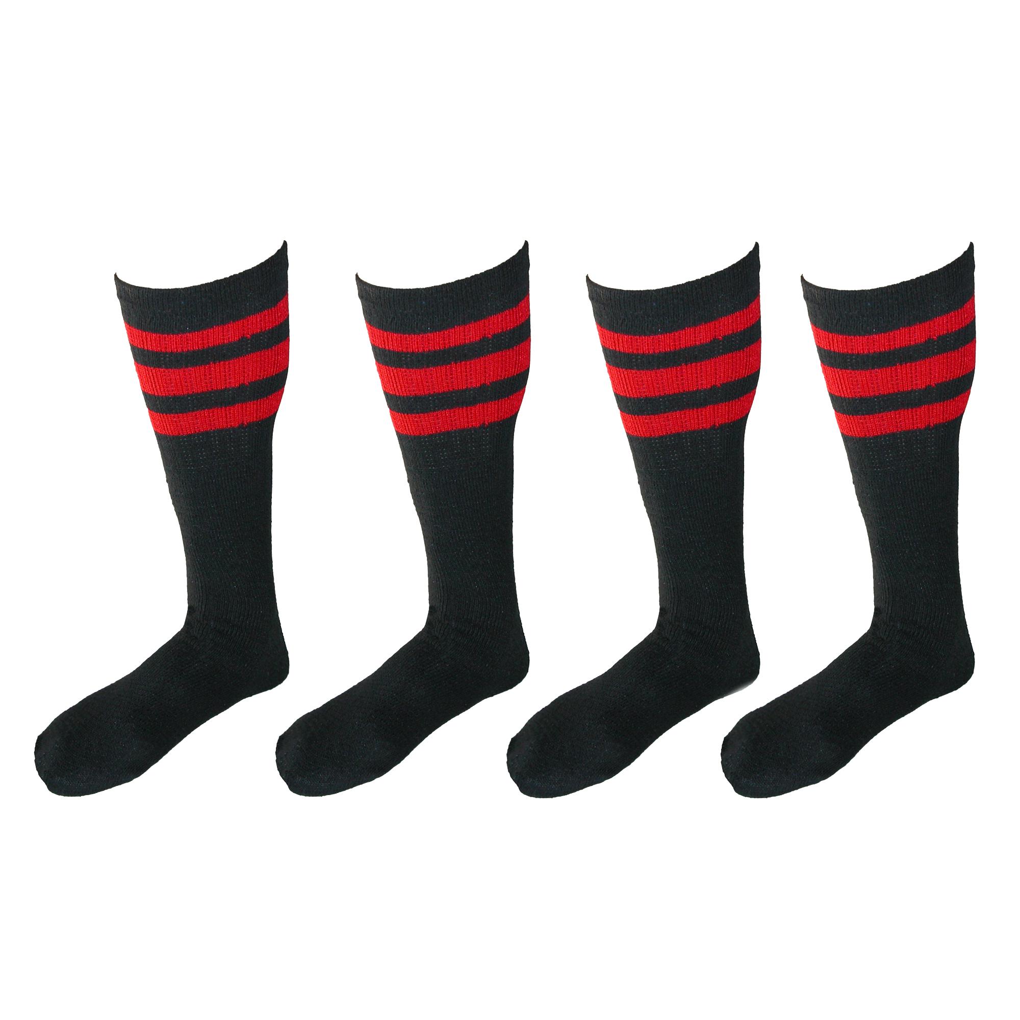 CTM Striped Top Ribbed Tube Socks (4 Pair Pack) Walmart Canada
