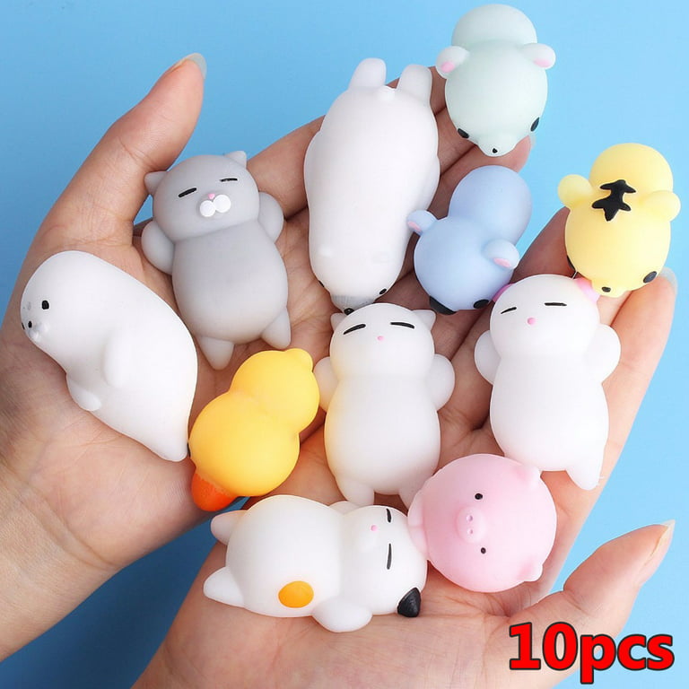 Cute Mochi Squishy Pack Mini Animal Antistress Ball Squeeze Toys Squishi  Rising Stress Relief Squishy Toy