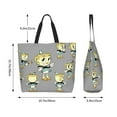 thumbnail image 6 of Cuphead Show Ms. Chalice Tote Bags Reusable Women Shoulder Bag Grocery Bag Travel Beach Shopping Work Daily Handle Bag, 6 of 8
