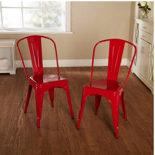 Milan Metal Chair, Set of 2, Multiple Colors - Walmart.com - Walmart.com