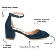 block heel pumps wide width