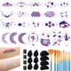 thumbnail image 1 of Kit de plantillas para pintura facial Depvision con pinceles y esponjas, 46 unidades, 1 of 8