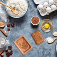 thumbnail image 4 of Cookie Mold Cutter - 3D Wooden Baking Mold Cookie Biscuit Press Stamp Molds Funny Cookie Mold Cutter for Cookie Stamp Embossing Craft Decorating Baking Tool, 4 of 8