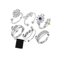 thumbnail image 1 of 6 Anillo Anti-ansiedad Cuenta Giratorias Anillo De Joyería Xtellar plateado, 1 of 4