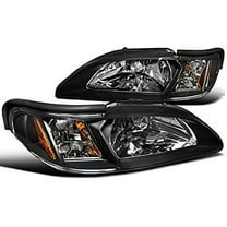 Spec-D Tuning 2LCLH-MST94JM-TM Ford Mustang Gt/ Cobra Svt 1-piece Style Headlights Black